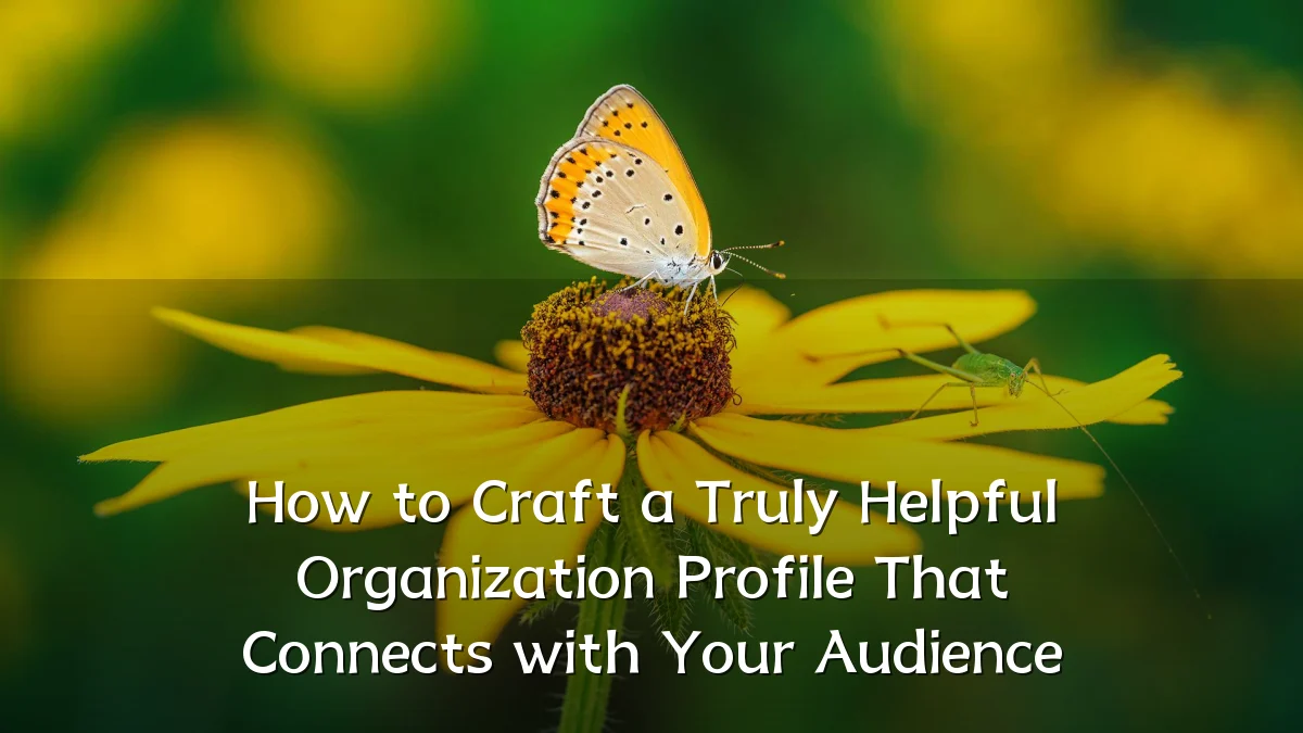 How to Craft a Truly Helpful Organization Profile That Connects with Your Audience
